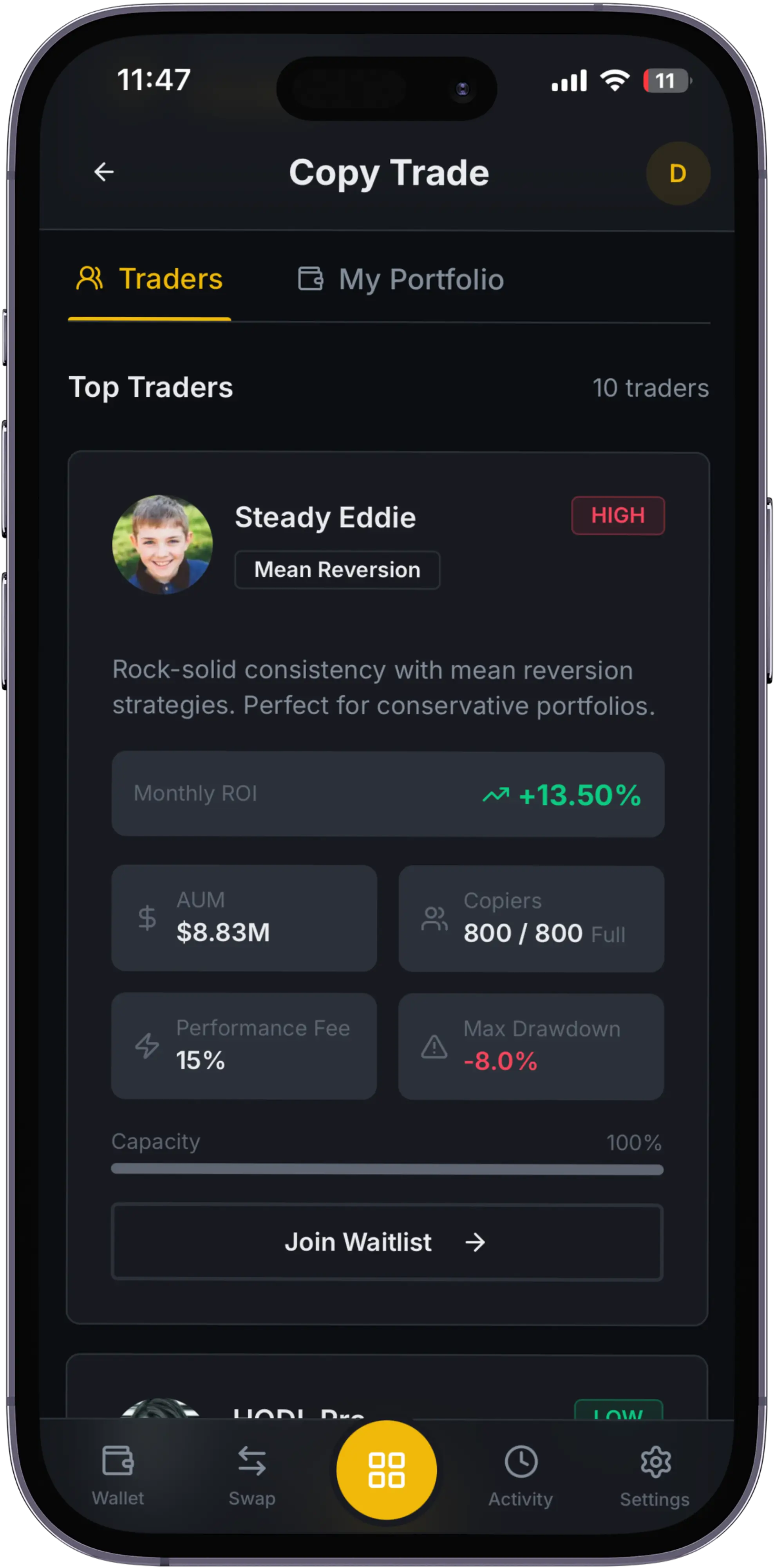 Copy Trading Vault
